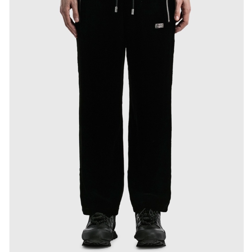 TEAM WANG VELVET STRAIGHT PANTS